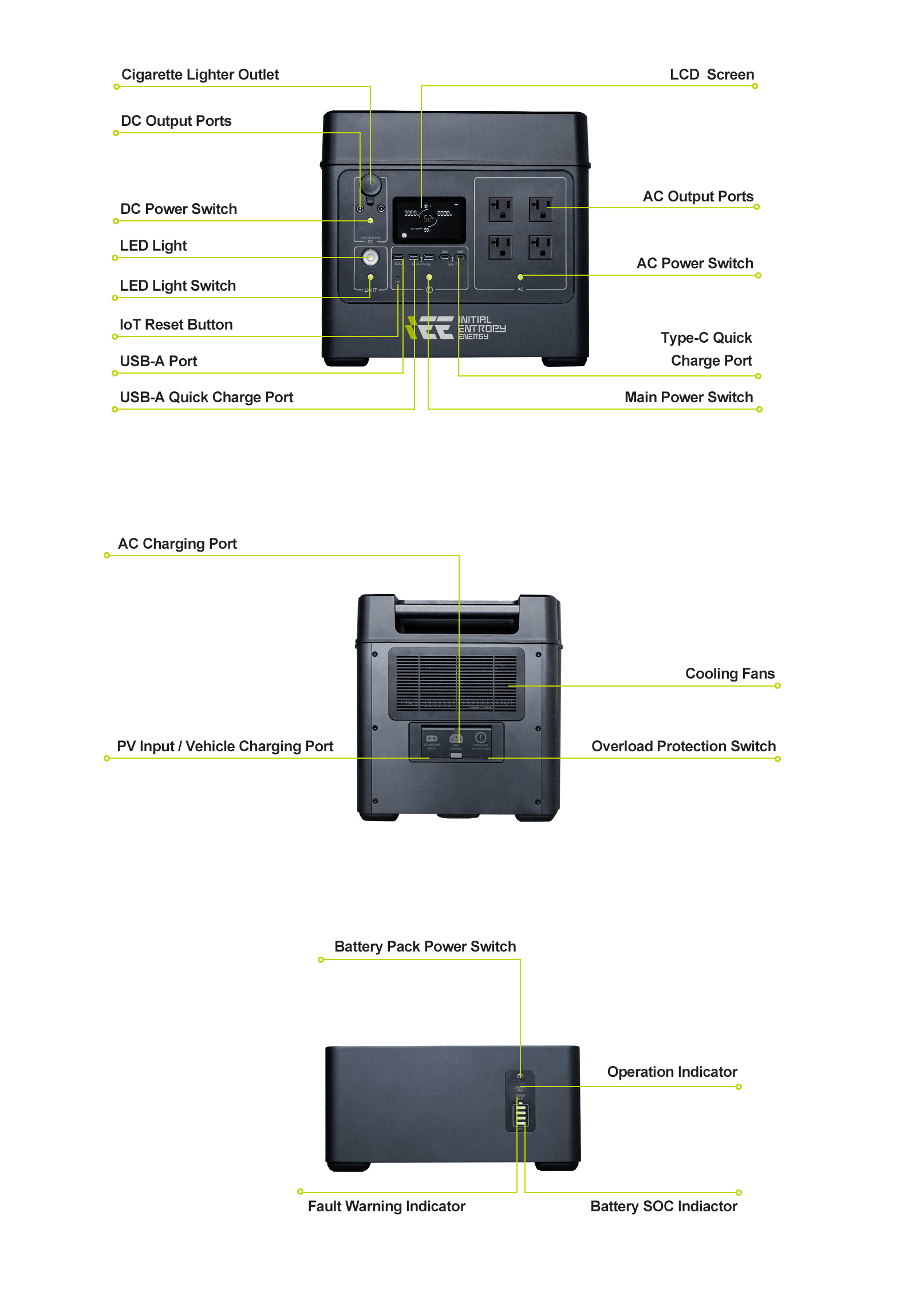 IEETek Singo3000 Taşınabilir Güç İstasyonu / Güneş Jeneratörü