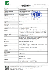 IEETek un38.3 sertifikası