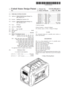 IEETek Görünüm Tasarım Patent belgesi
