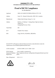 IEETek RCM sertifikası