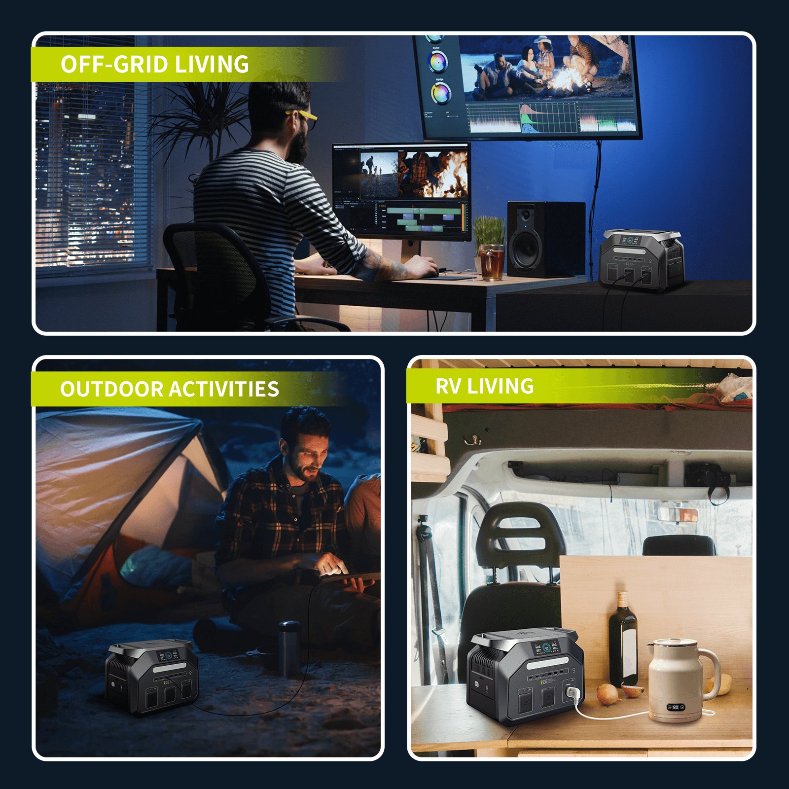 ieetek p1800 taşınabilir elektrik santrali güneş jeneratörü